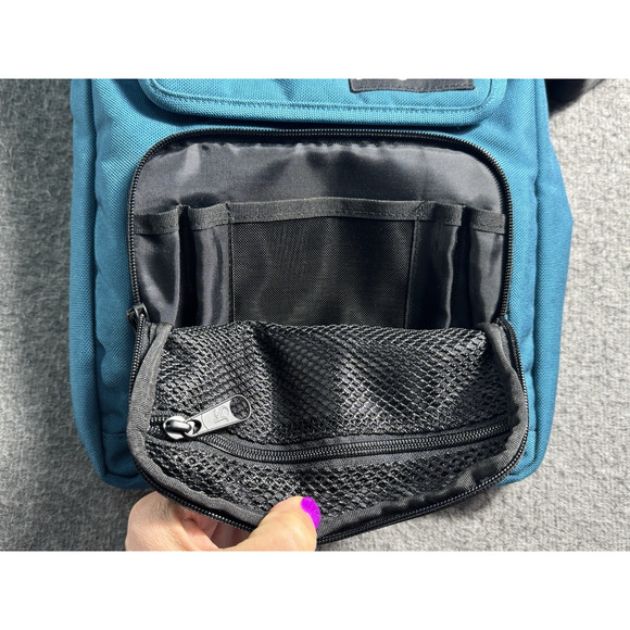 Jansport Teal Cross Body Bag - Sling Daypack - See Flaw - Picture 3 of 10